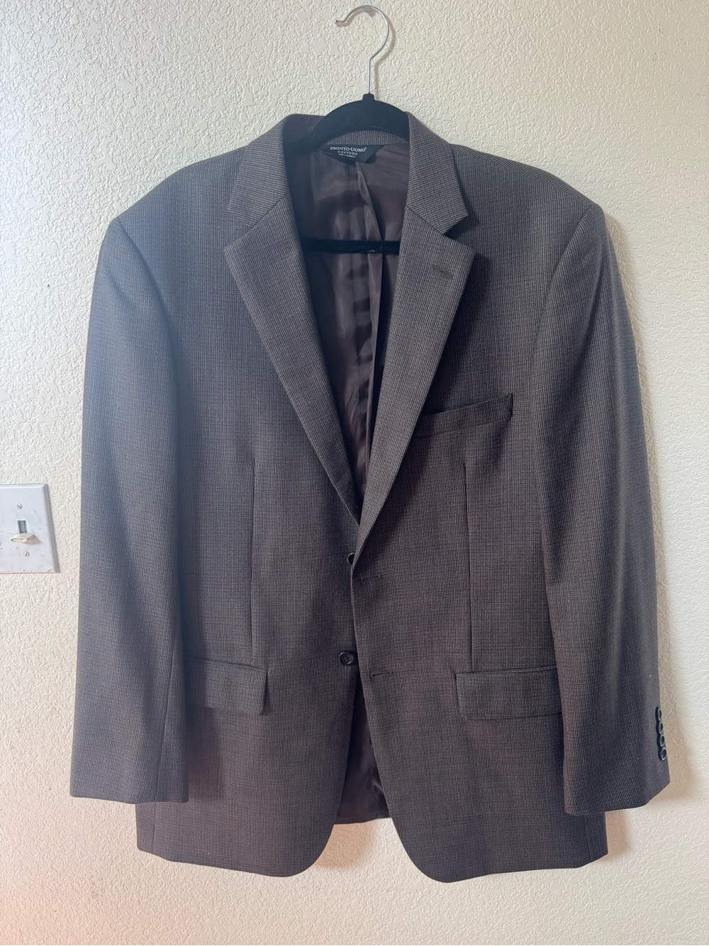 Pronto Uomo Couture Brown Two-Button Sport Coat 42L